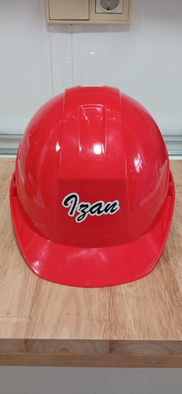 Nombre 3D Casco Obra - Imagen 2