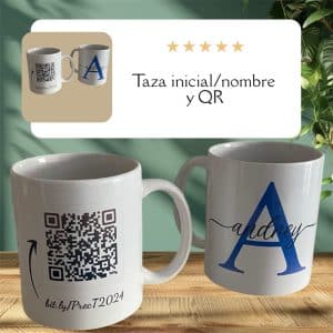 Taza Inicial/Nombre/QR