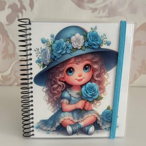 Carpeta Muñeca Azul